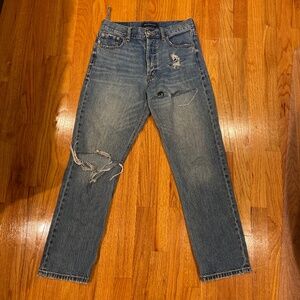 Aeropostale 90’s Super High Rise Straight Jeans Women’s Size 6 Medium Wash